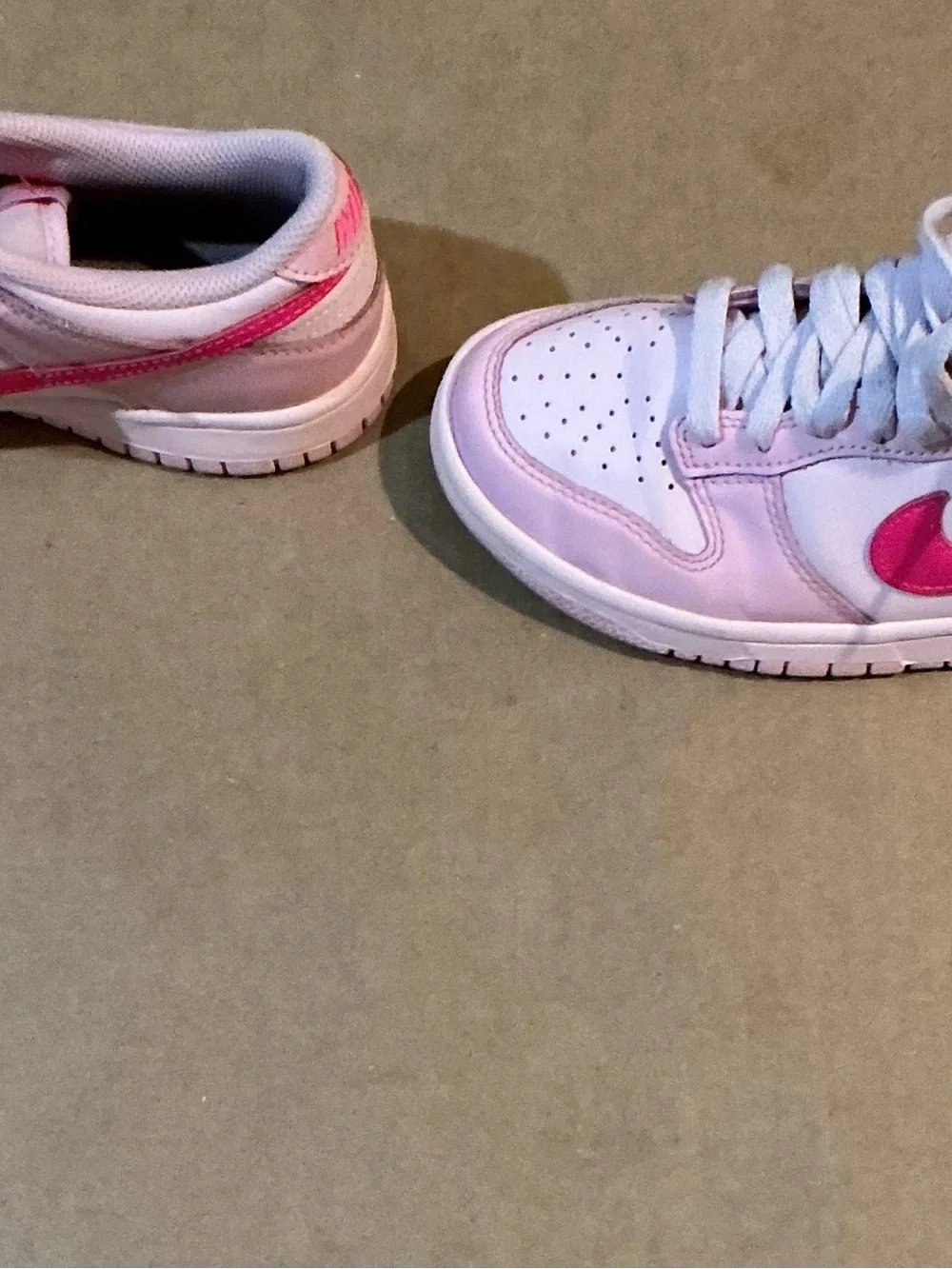 Nike Kids Pink and Hot Pink Low-Top Sneakers
